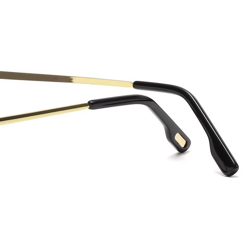 Red Lenses Fashion Sunglasses Metal Frame Cross Border Street Shooting Sunglasses for Men and Women