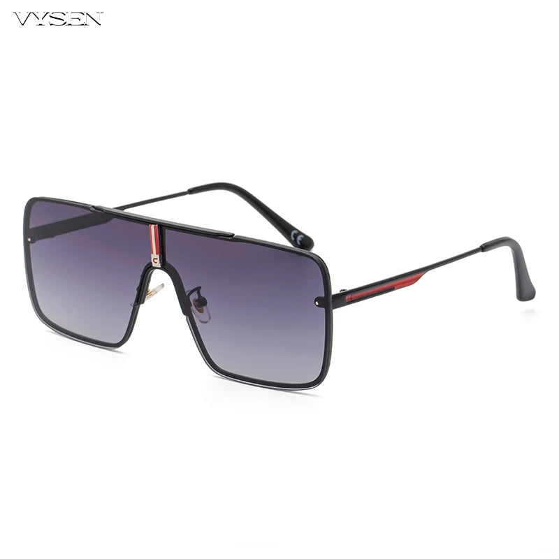 Fashion Oversized Square Sunglasses for Men Big Frame 2025 Luxury Brand Design Metal Frame Sun Glasses Man Retro Shades Eyewear