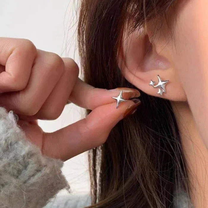 Vintage Chunky Stainless Steel Hoop Earrings for Women Fashion Simple round Circle Simple Earrings Party Jewelry Holiday Gifts