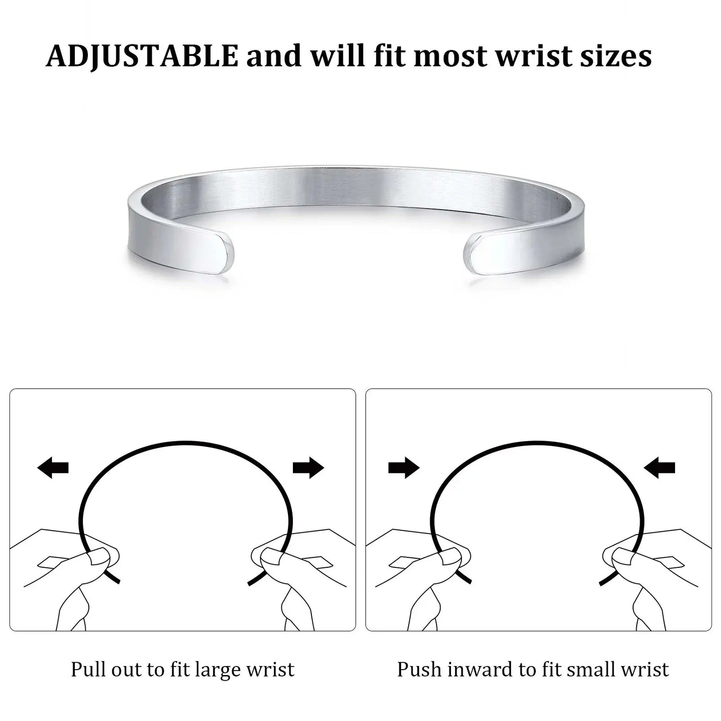 2Pcs/Set Thin Chain Bracelet for Men Boys,Stainless Steel Twisted Rope Chain Wristband,Adjustable Link Chains
