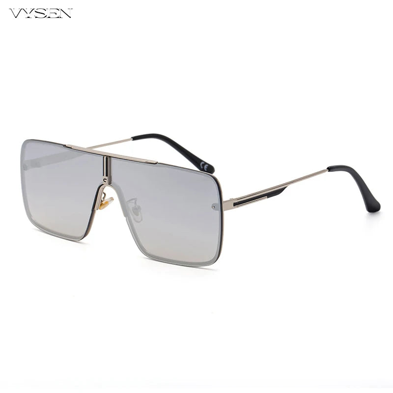 Fashion Oversized Square Sunglasses for Men Big Frame 2025 Luxury Brand Design Metal Frame Sun Glasses Man Retro Shades Eyewear