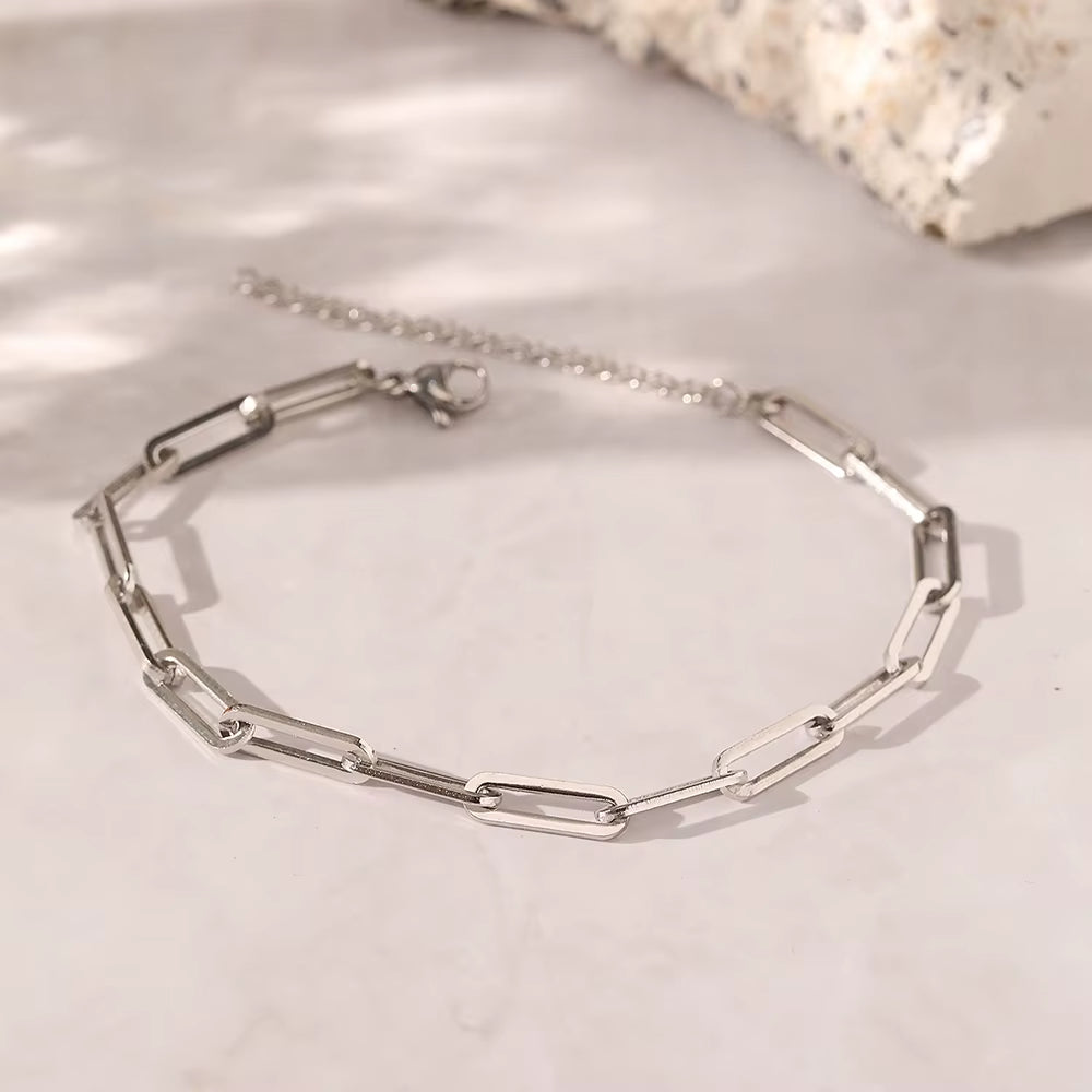 Woiwoi Stainless Steel Bracelets Styling Design Simple and Delicate Premium Bracelets for Women Jewelry Trending Products Gifts