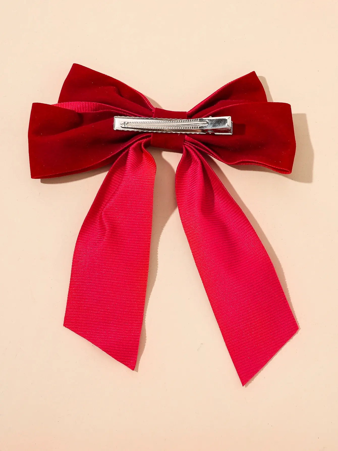 1/2Pcs Pink Velvet Hair Bows for Women Girls Hair Ribbon Clips Big Hair Barrettes Fashion Hair Accessories Gifts
