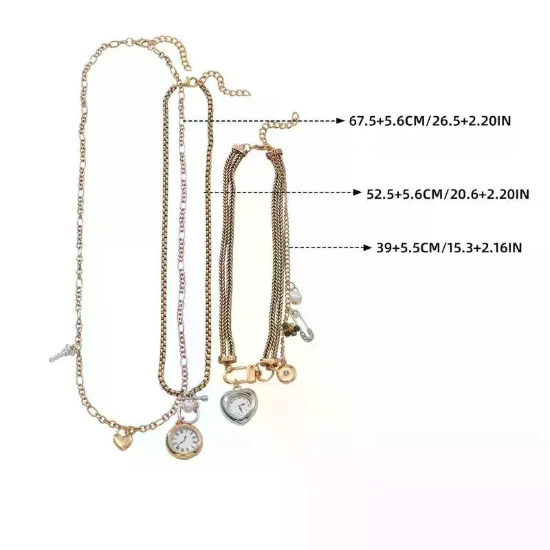 Multi-Strand Modern Art Pendant Necklace