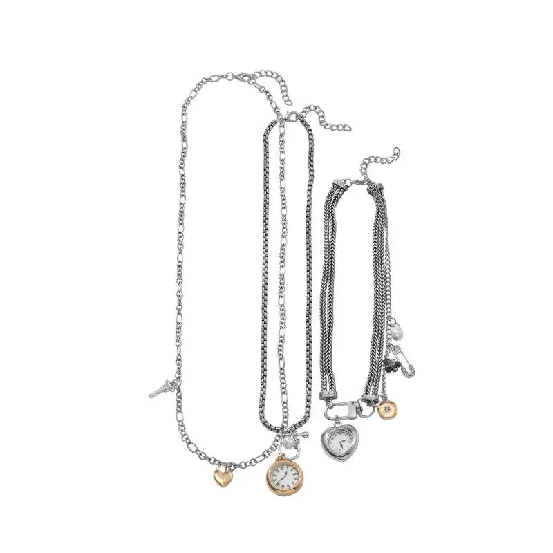 Multi-Strand Modern Art Pendant Necklace