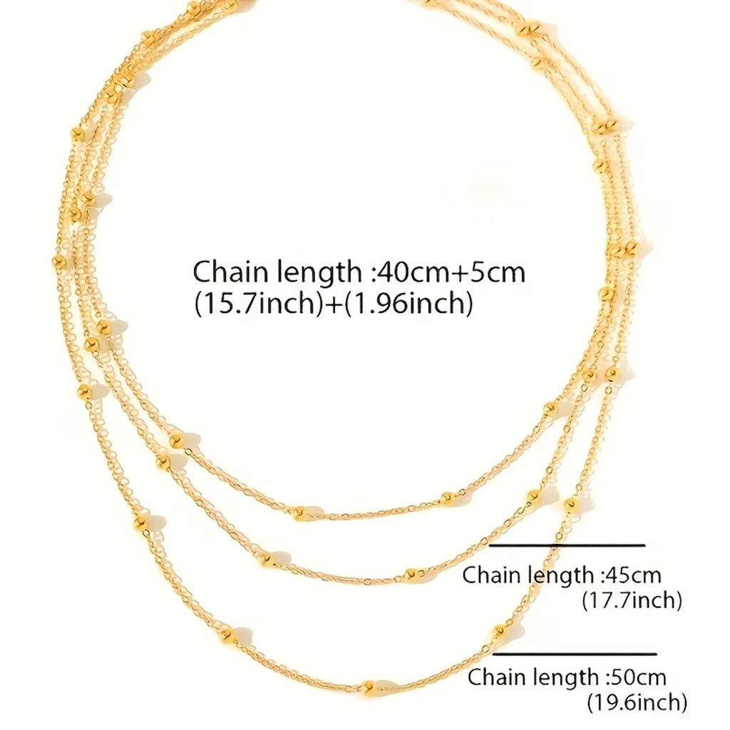 Three-Layer Beaded Necklace