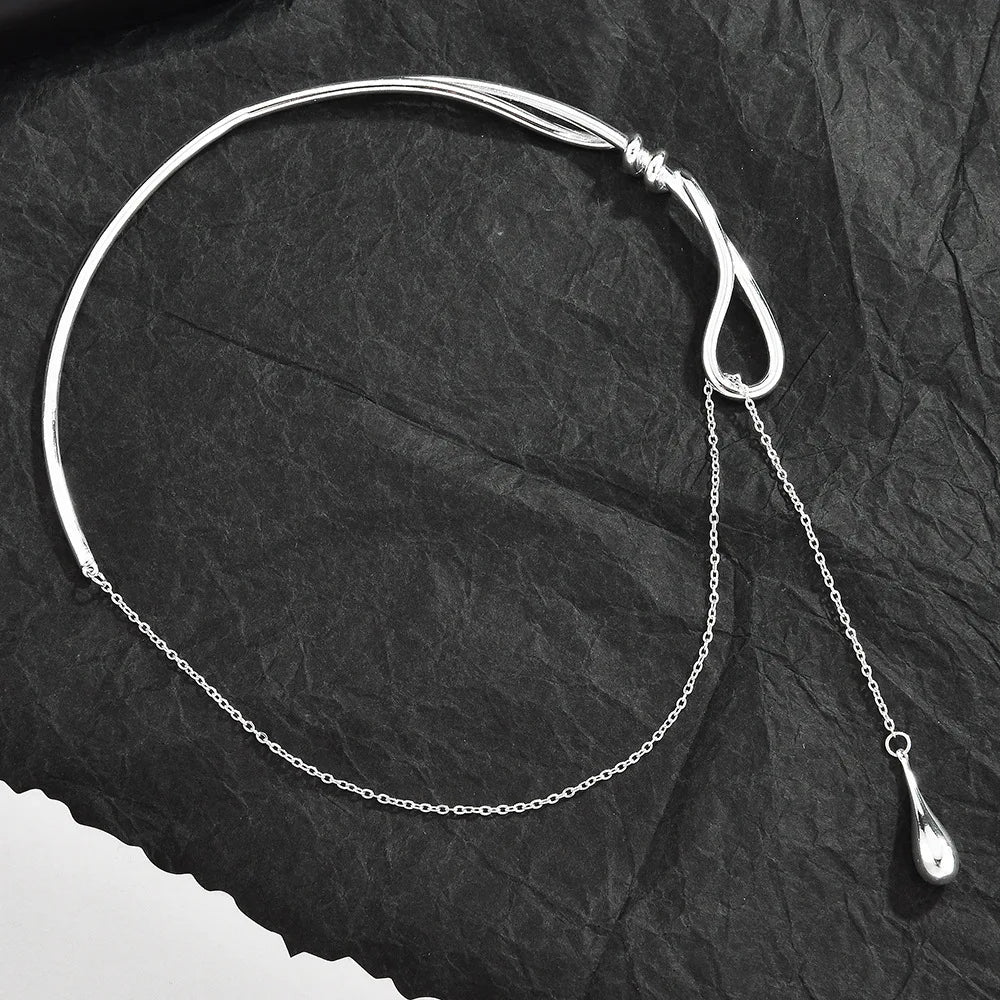 Teardrop Lariat Necklace