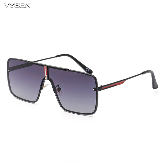 Fashion Oversized Square Sunglasses for Men Big Frame 2025 Luxury Brand Design Metal Frame Sun Glasses Man Retro Shades Eyewear