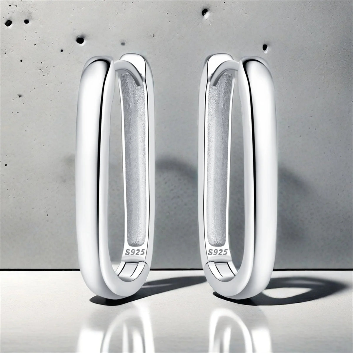 925 Sterling Silver Simple Versatile Earrings Jewelry Versatile Hoop Earrings for Women Jewelry Fine Birthday Party Gifts