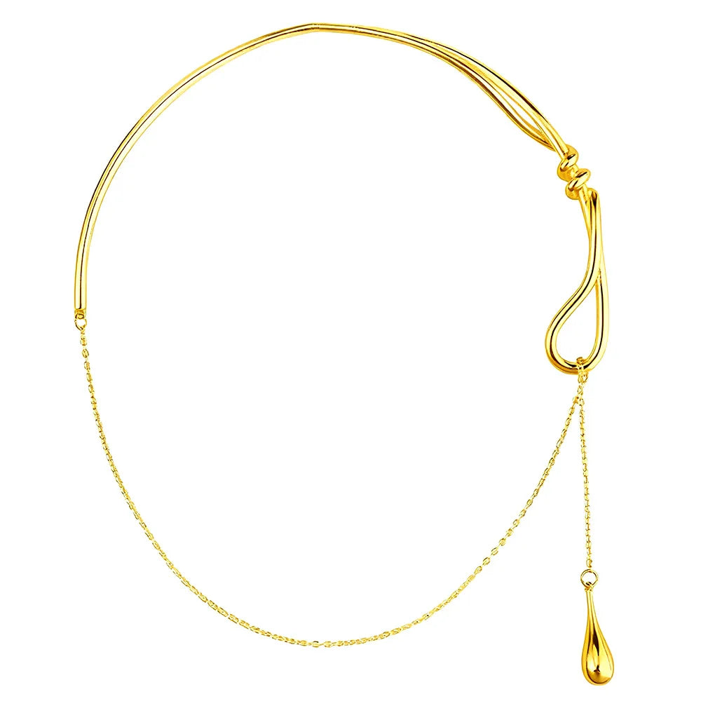 Teardrop Lariat Necklace