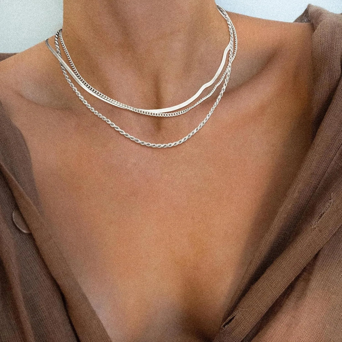 Snake Chain Choker Necklace