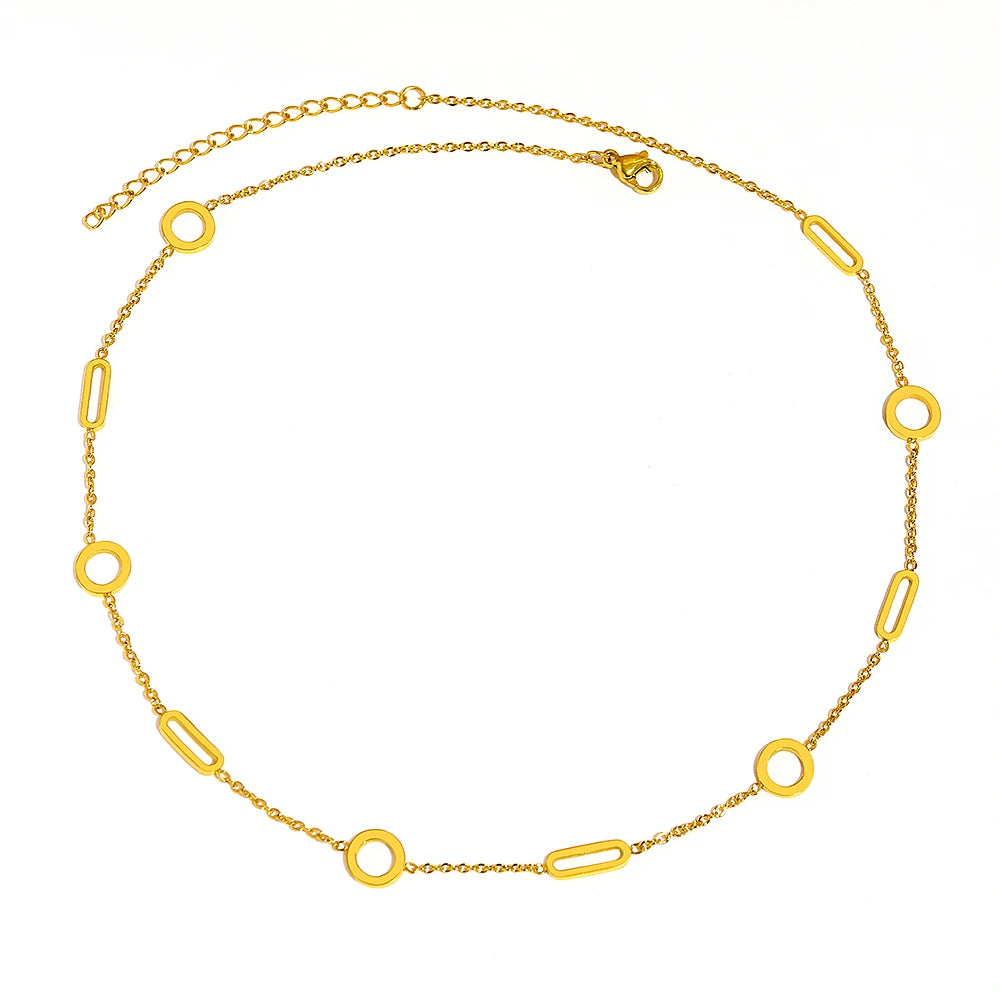 Minimalist Round Pendant Necklace