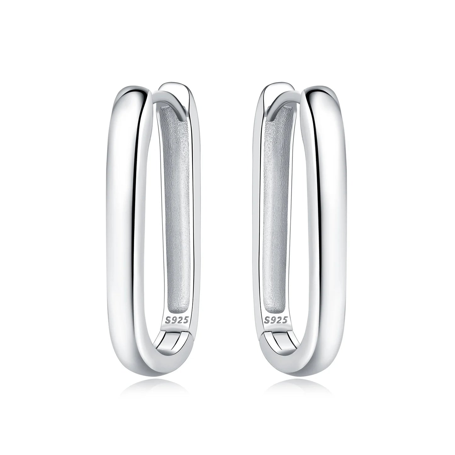 925 Sterling Silver Simple Versatile Earrings Jewelry Versatile Hoop Earrings for Women Jewelry Fine Birthday Party Gifts