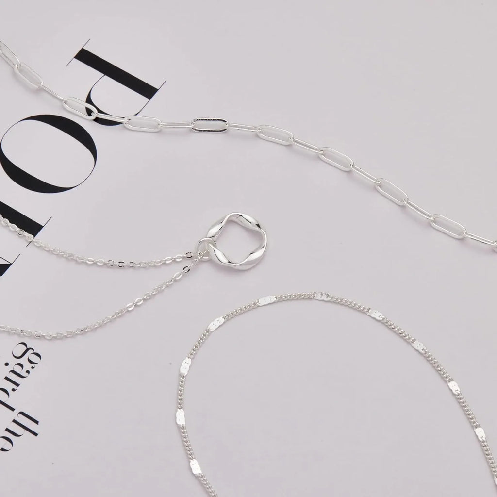 Three-Piece Layered Necklace Set