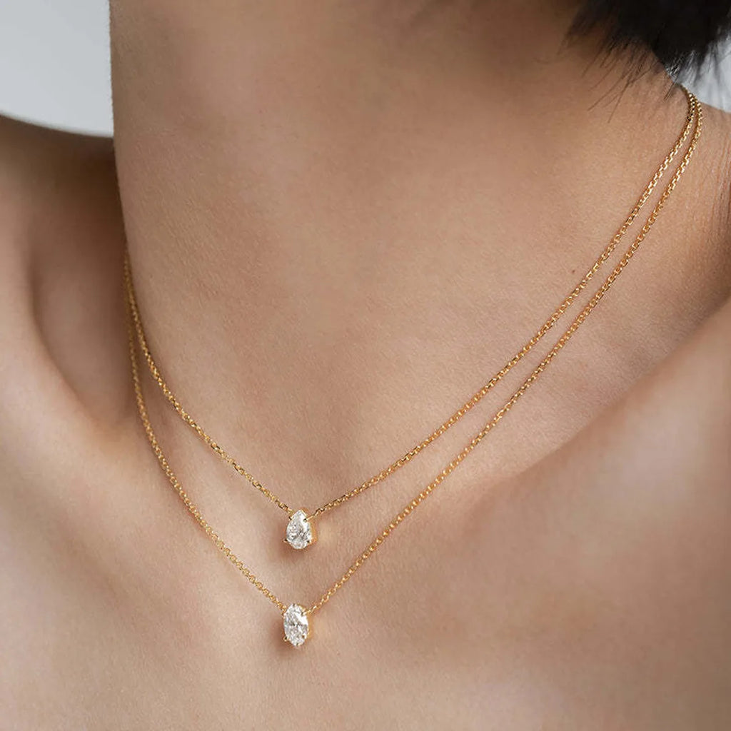Layered Heart Pendant Necklace