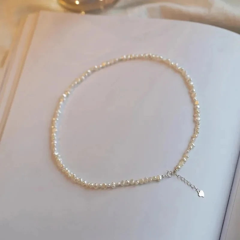 4-5Mm Baroque Freshwater Pearl Necklaces 38Cm 45Cm 50Cm 925Sterling Silver Necklaces Jewelry Gift 2026 New Arrivals