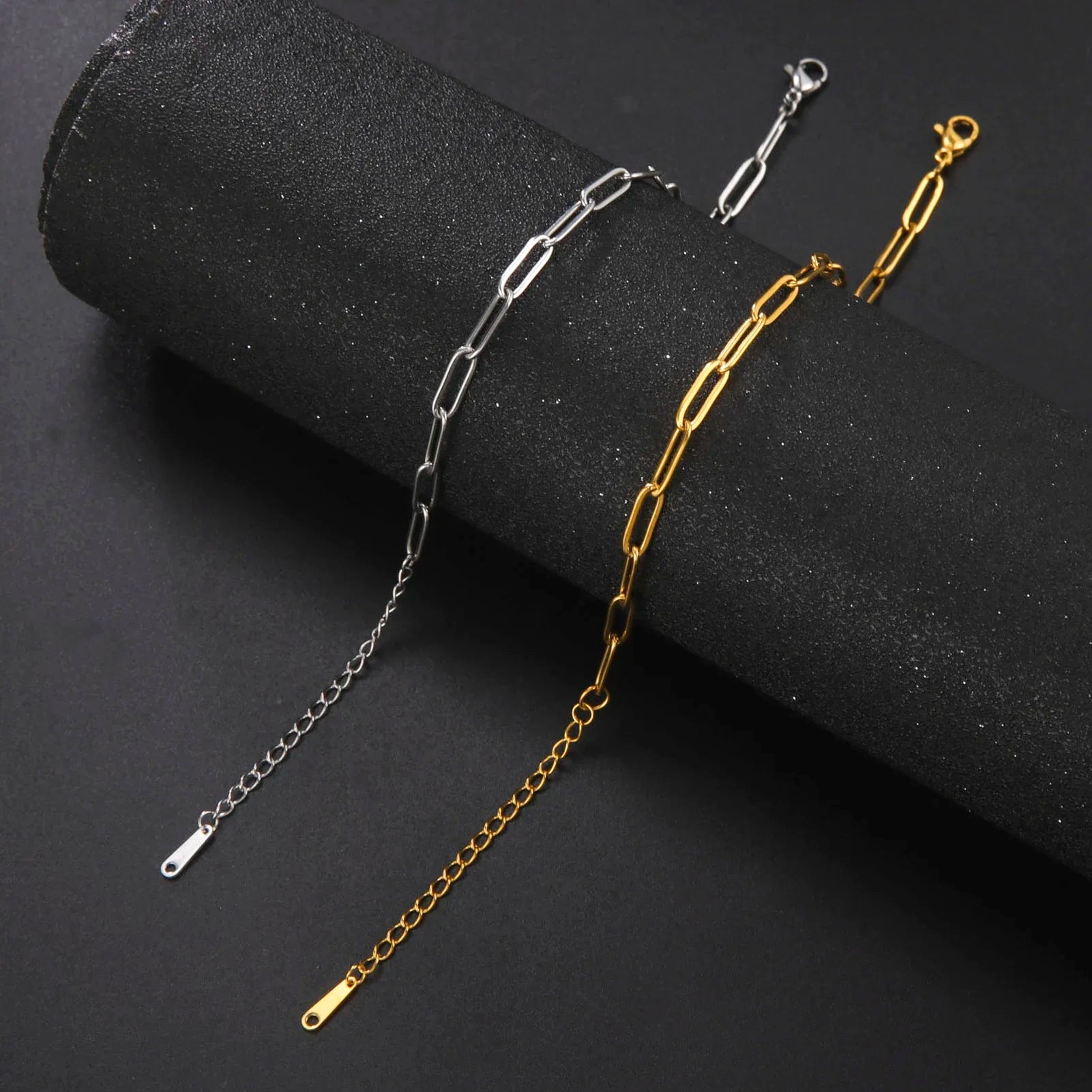 Stainless Steel Bracelet for Women Paperclip Chain Minimalist Jewelry Gift for Friend Fashion Simple Accessories