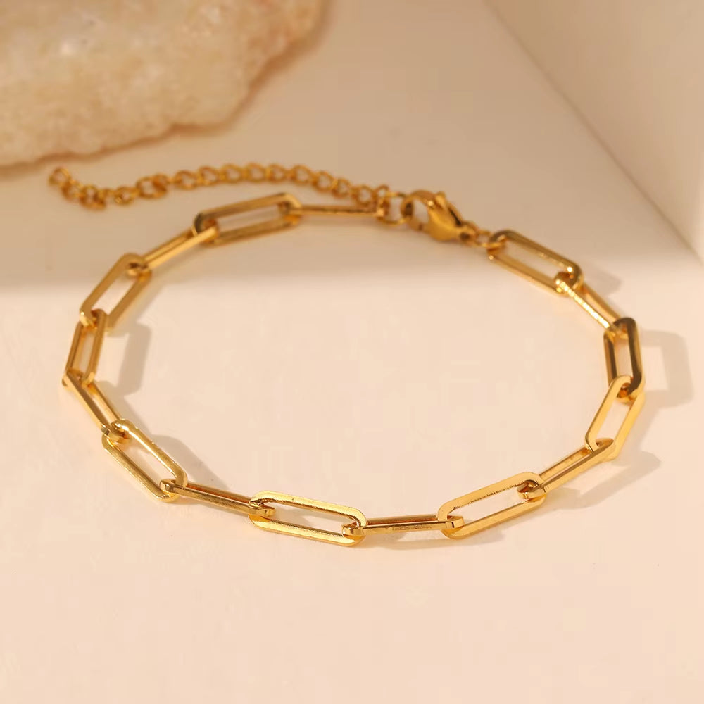 Woiwoi Stainless Steel Bracelets Styling Design Simple and Delicate Premium Bracelets for Women Jewelry Trending Products Gifts